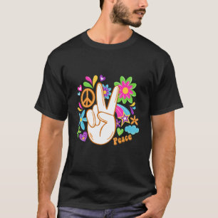 Camiseta Hippie Movement Hippy Hipie Groovy Peace Bohemian