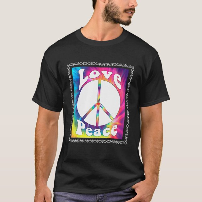 Camiseta Hippie Peace Free Spirit Hippy Hipie Groovy Flower (Frente)