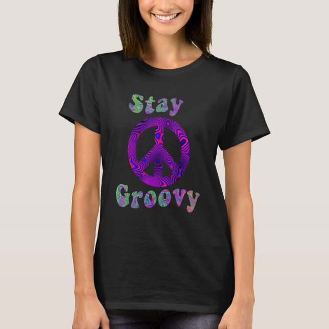 Camiseta Hippie Peace Free Spirit Hippy Hipie Groovy Flower (Frente)
