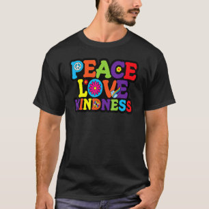 Camiseta Hippie Peace Love Kindness Tie Dye Halloween 1