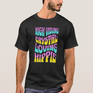 Camiseta Hippie Retro Chakra Vib, Adorante de Cristal Alta