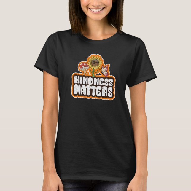 Camiseta Hippie Retro Sunflower Rainbow Sped Professora Kin (Frente)