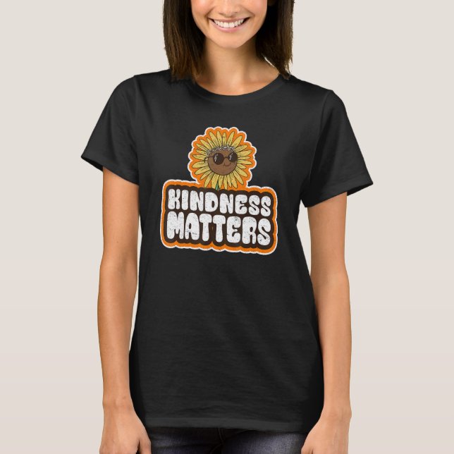 Camiseta Hippie Retro Sunflower Rainbow Sped Professora Kin (Frente)