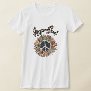 Camiseta Hippie Soul Sinal de Paz Girassol