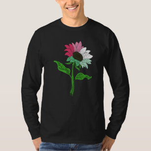 Camiseta Hippie Sunflower Abrosexual Flag Orgulho gay Lgbt