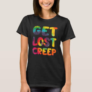 Camiseta Hippie Tie Dye Design - Get Lost Creep - Hippie