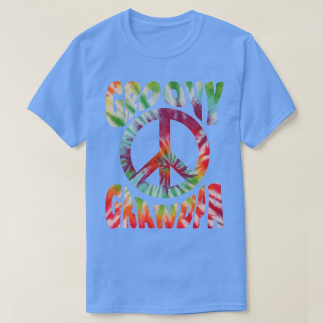Camiseta Hippie Tie Dye Vintage Avô (Frente do Design)
