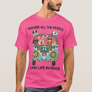 Camiseta Hippie Todas As Pessoas Imaginam Viver A Vida Em P