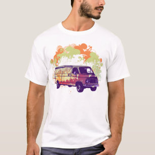 Camiseta Hippie Van de Chevy dos anos 70