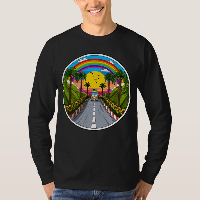 Camiseta Hippie Van Vacation (Frente)