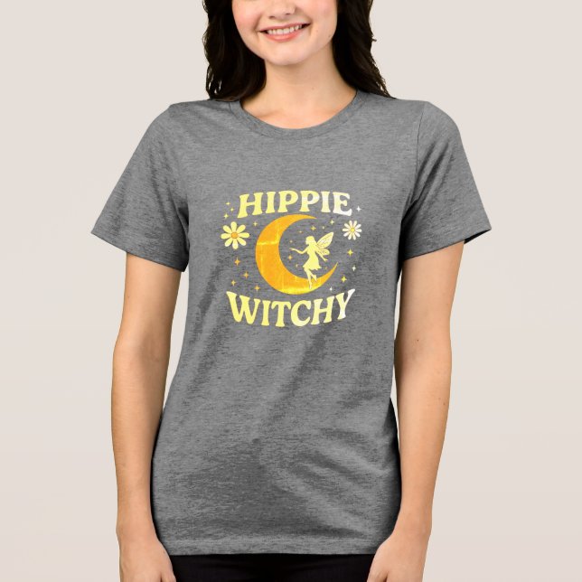 Camiseta Hippie Witchy Moon & Fairy Unisex (Frente)