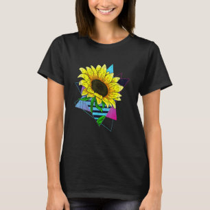 Camiseta Hippie Yellow Flower 80s Vaporwave Aestético Sunf