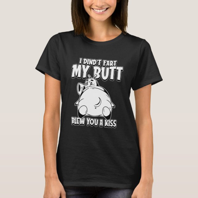 Camiseta Hippo Animal Que Eu Arranjei Meu Bumbum Te Explodi (Frente)