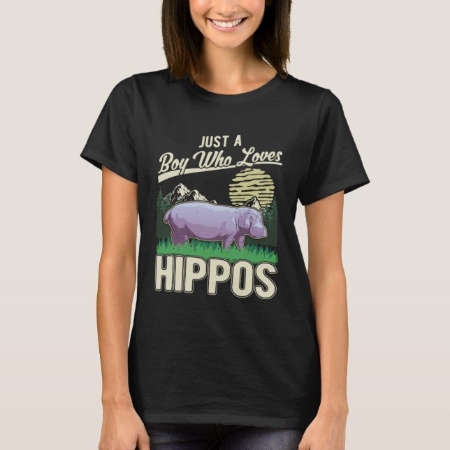 Camiseta Hippo Boy Hippopotamus Hippo  1 (Frente)