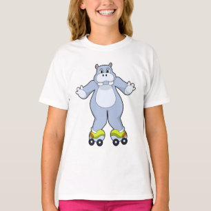 Camiseta Hippo com skates Roller