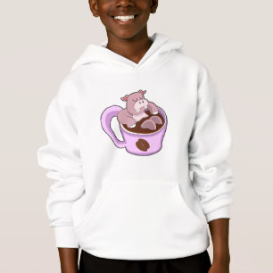 Camiseta Hippo com Taça de Café