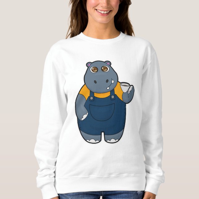 Camiseta Hippo com Taça de Café (Frente)