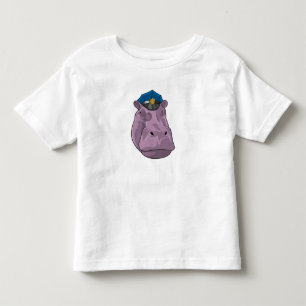 Camiseta Hippo como agente da Polícia
