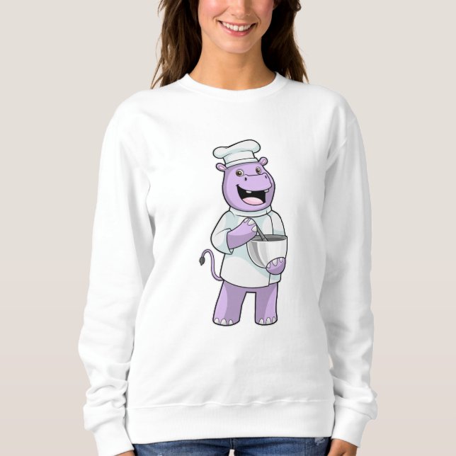 Camiseta Hippo como Chef com Bowl (Frente)