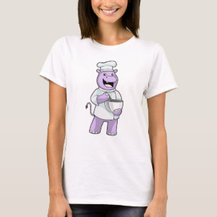 Camiseta Hippo como Chef com Bowl