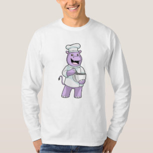 Camiseta Hippo como Chef com Bowl