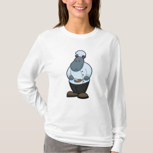 Camiseta Hippo como cozinheiro com Pan