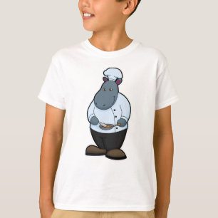 Camiseta Hippo como cozinheiro com Pan