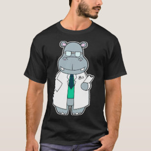 Camiseta Hippo como Doutor com Fumaça