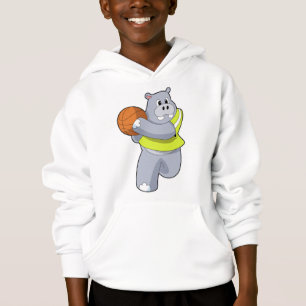 Camiseta Hippo como jogador de basquete com basquete.PNG