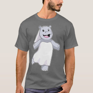 Camiseta Hippo como Noiva com Veil