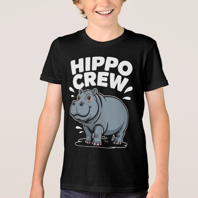 Camiseta Hippo Crew Hippopotamus (Frente)