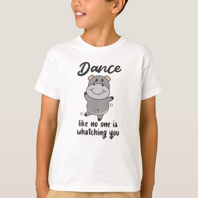 Camiseta Hippo Dance Como Ninguém Te Observaria (Frente)