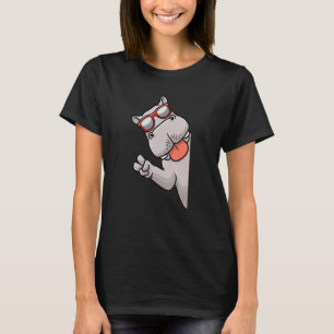 Camiseta Hippo Do Lado Com Óculos Solares Hippopotamus Men