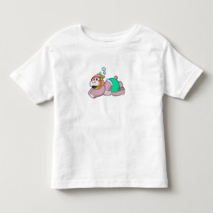 Camiseta Hippo em mergulho com Snorkel