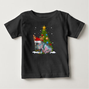 Camiseta Hippo Fiona Árvore de Natal Hippopotamus