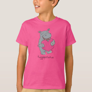 Camiseta Hippo Hugs Cute Kids Hippopotamus