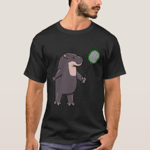 Camiseta Hippo Jogando Badminton Hob