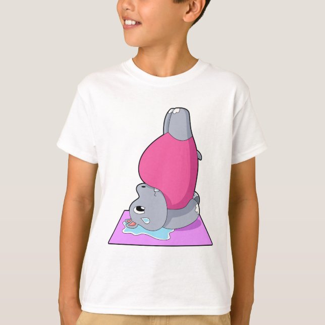 Camiseta Hippo na Malhação Yoga (Frente)