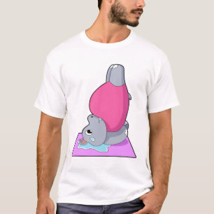 Camiseta Hippo na Malhação Yoga