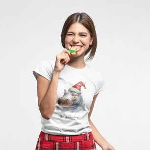 Camiseta Hippo Natal, personalizável