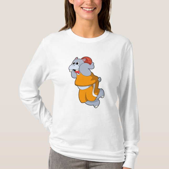 Camiseta Hippo no basquete (Frente)