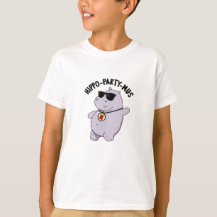 Camiseta Hippo-party-mus Funny Animal Hippo Pun