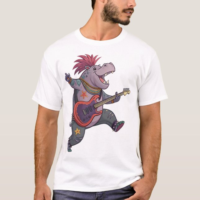 Camiseta Hippo Rockstar (Frente)