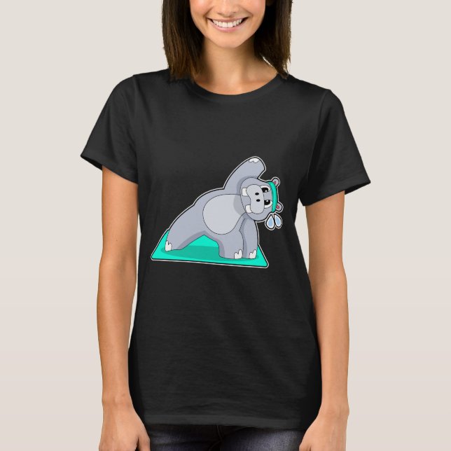 Camiseta Hippo Yoga (Frente)