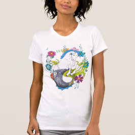 Camiseta Hippocampus (crânio) com círculo florado