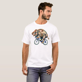 Camiseta Hippopotamus Andando Bicicleta