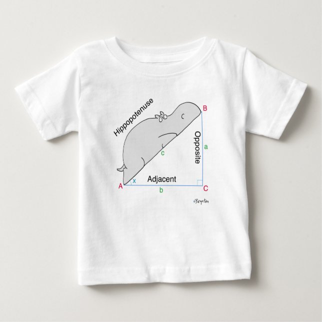 Camiseta HIPPOPOTENUSE por Sandra Boynton (Frente)