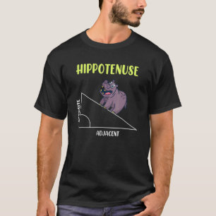 Camiseta Hippotenuse algebra matemática estudantil 1
