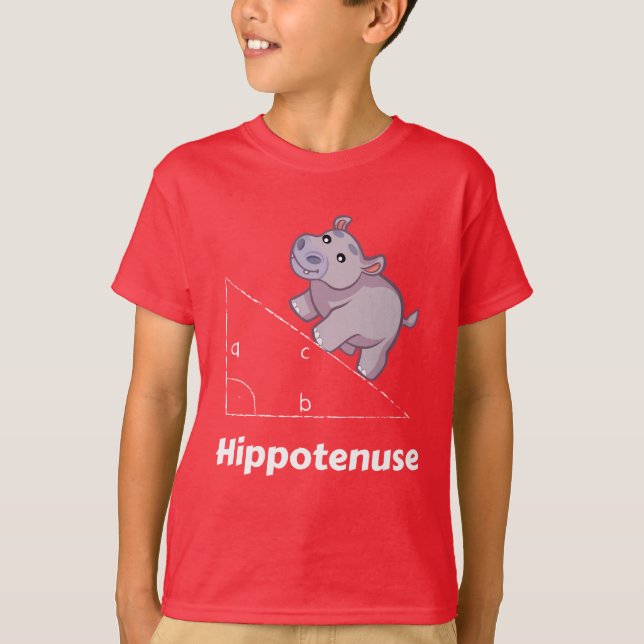 Camiseta Hippotenuse Engraçado Math (Frente)