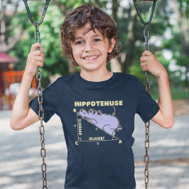 Camiseta Hippotenuse Lindo Hipopotamo Matematico Para Niños